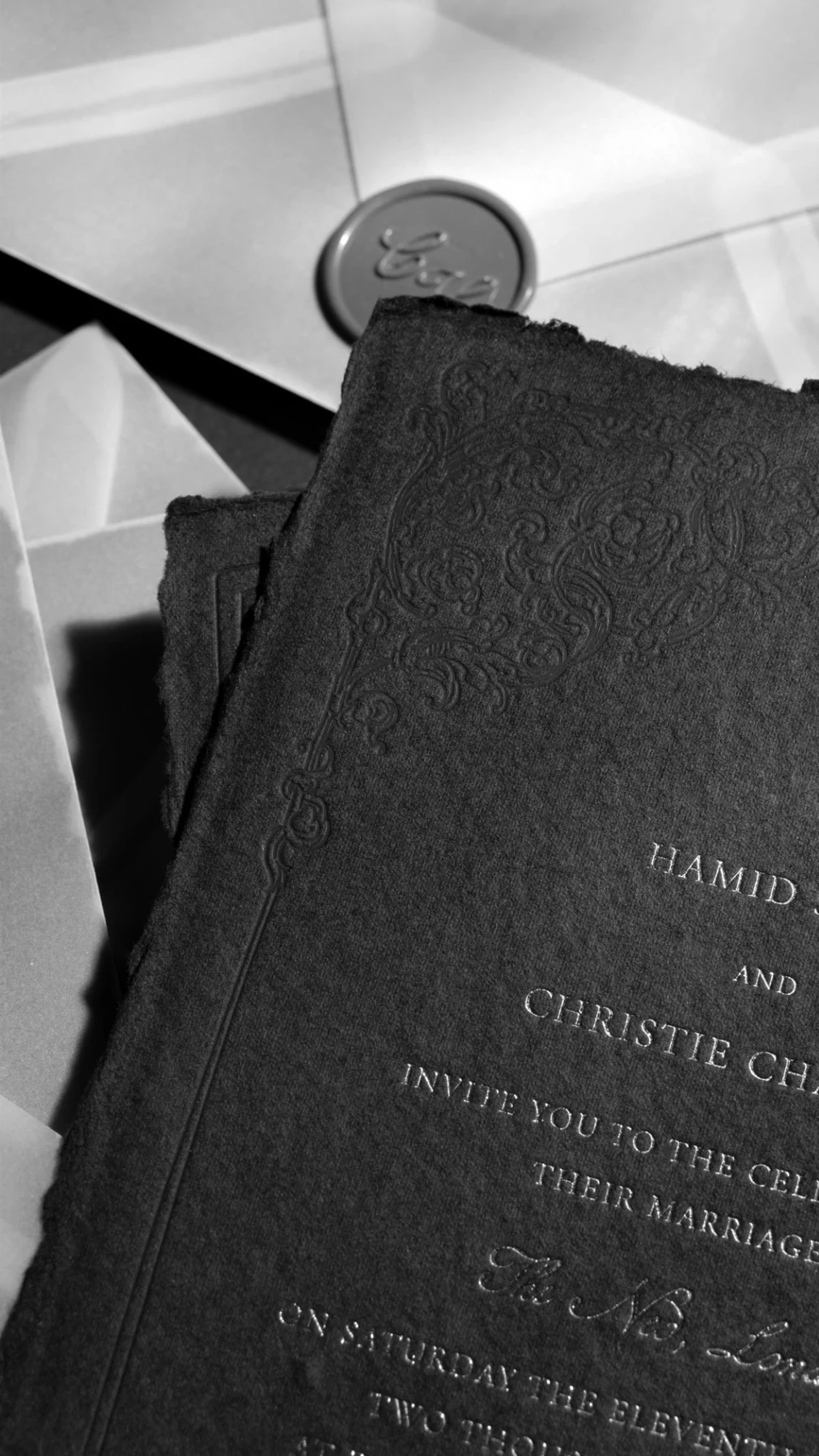 Textured paper reference for the handwritten letter