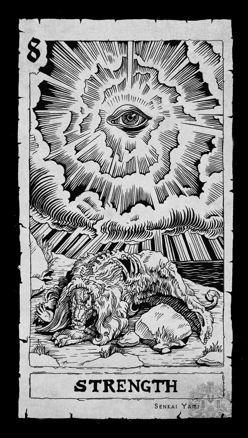 Original tarot illustration used as the reference for Time